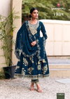 Violet By Rangoon Cotton Camric Khatli Handwork Mirror Online Anarkali Suits Wholesale
